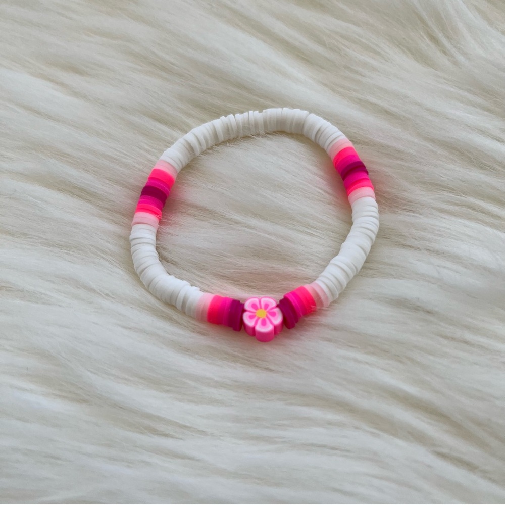 NEW Handmade Heishi Bracelet for Summer Flower Trendy